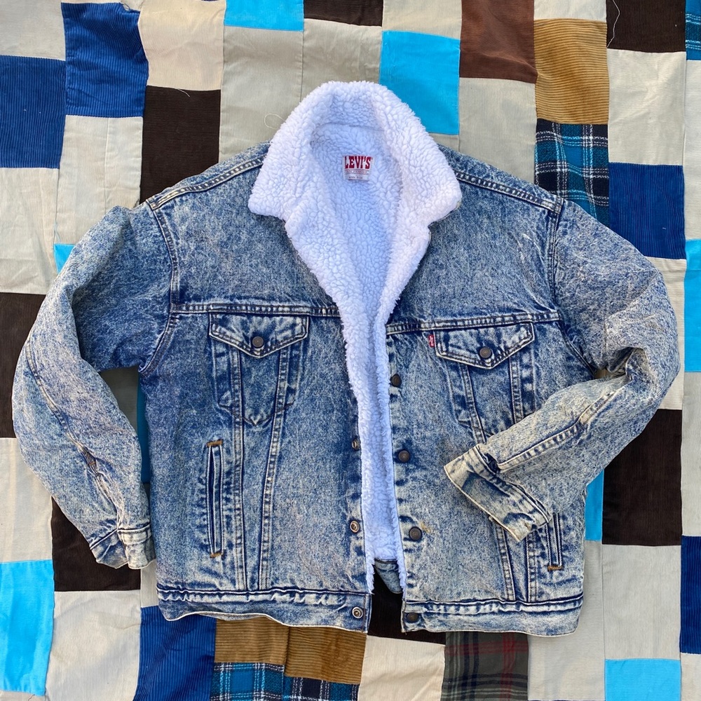Vintage levis 80s ACID WASHED LEVI’S DENIM JACKET RARE
